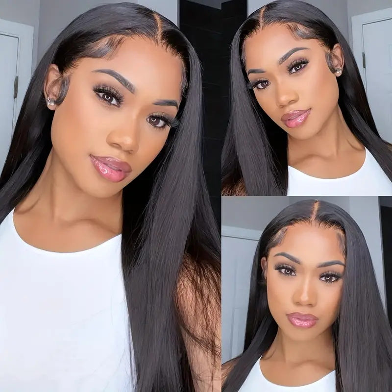 Transparent T-Part Lace Wig Straight Human Hair