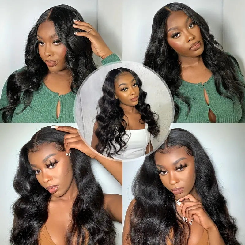 Allovehair Peruvian Body Wave 4 Bundles Human Hair Extensions