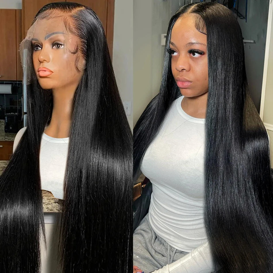13*6 HD Lace Front Ready to Go Glueless Wigs Brazilian Straight Human Hair Wig For Black Women