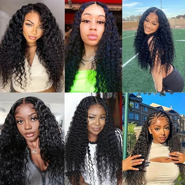 Allove Hair Peruvian Deep Wave 4 Bundles Virgin Human Hair