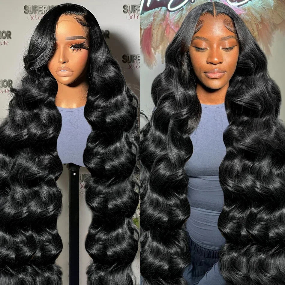 Allove 13x6  HD Wear & Go Glueless Lace Front Body Wave Human Hair Affordable Wig
