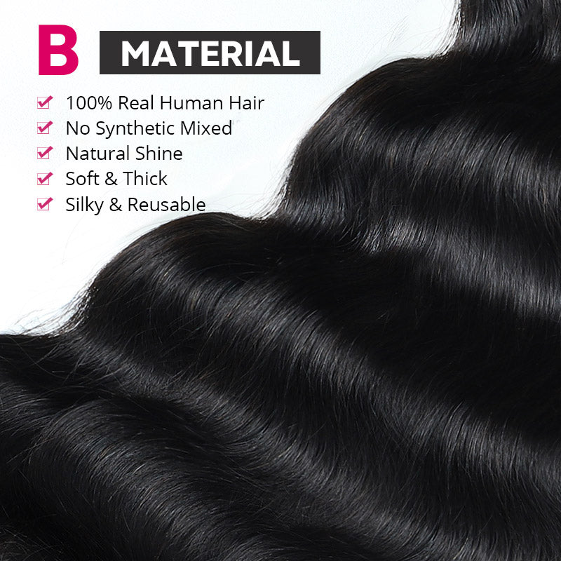 Allove 15A Raw Brazilian Body Wave Hair 3 Bundles With 2x6 Lace Closure Human Hair Bundles With Closure