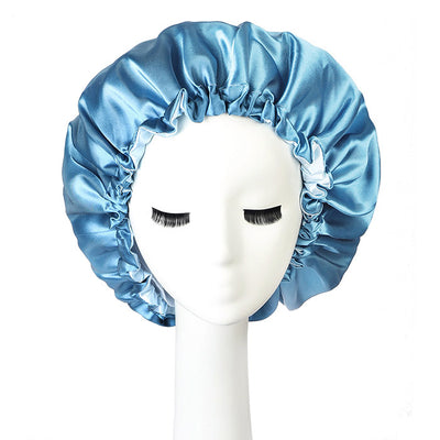 1PCS Satin Night Cap Sleeping Hat Silk Night Cap For Hair For Women