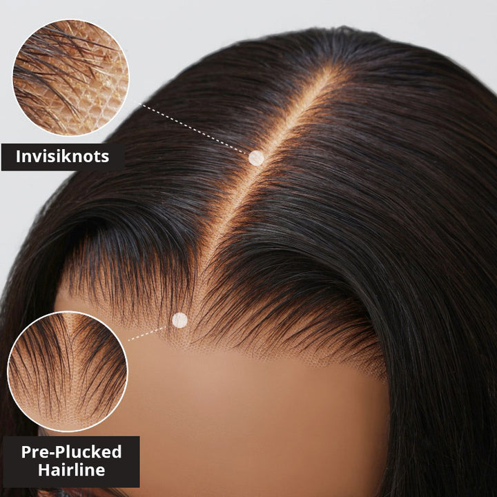 Bleached Knots Wear Go Wig | Straight Hair 5x5 HD Lace Closure Wig 100% Human Hair