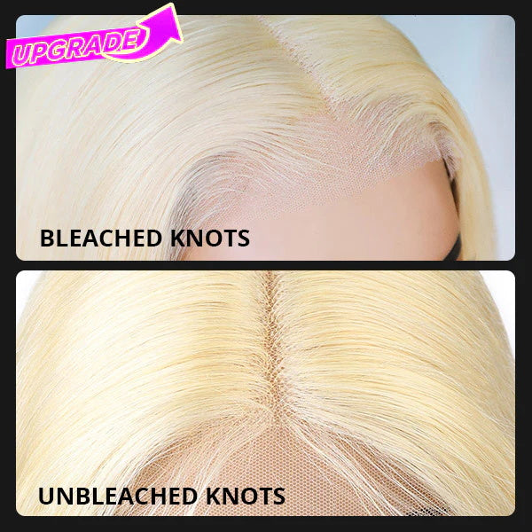 Glueless 613 Blonde Wear & Go 4*4 HD Lace Closure Straight Wig