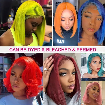 Deep Wave Curly Bob Wig Pre Plucked 5x5 Lace Front Glueless PPB Human Hair Wigs