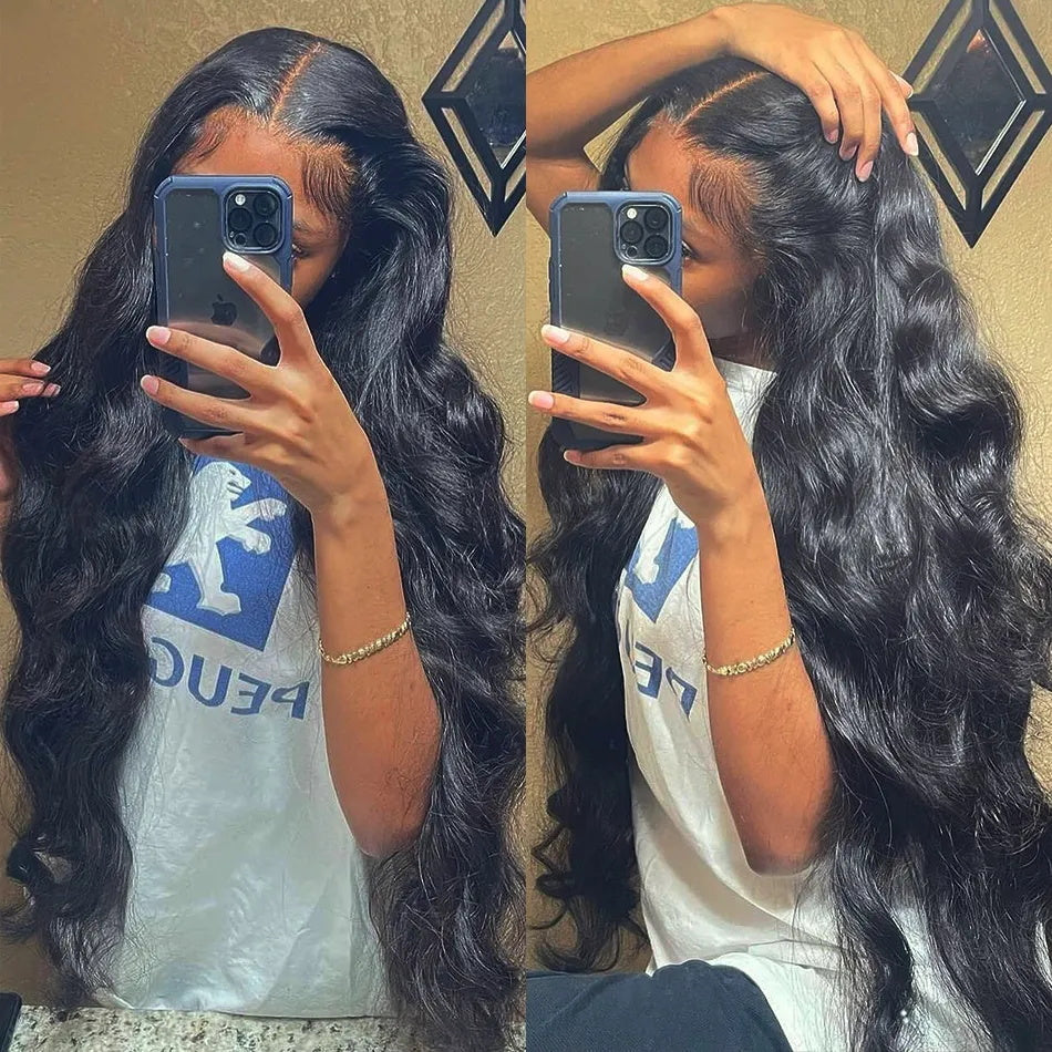 [Allove Bogo Free] 4x4 Body Wave/Straight Hair/Deep Wave/Water Wave Pre Cut Lace Closure Wear To Go Wigs 180% Density