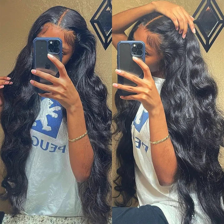 [Allove Bogo Free] 4x4 Body Wave/Straight Hair/Deep Wave/Water Wave Pre Cut Lace Closure Wear To Go Wigs 180% Density