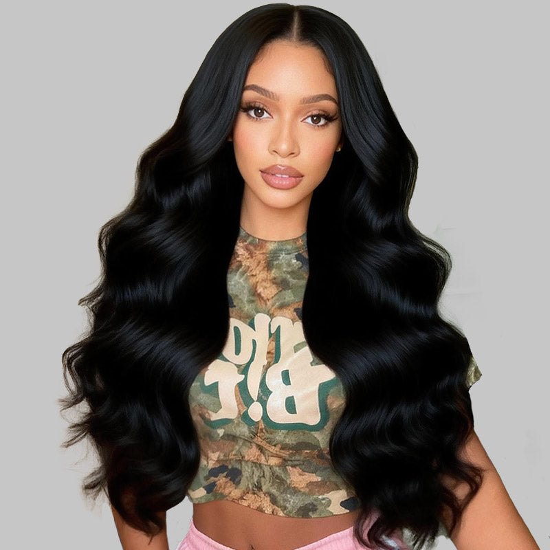 Allove 15A Raw Brazilian Body Wave Hair 3 Bundles With 2x6 Lace Closure Human Hair Bundles With Closure