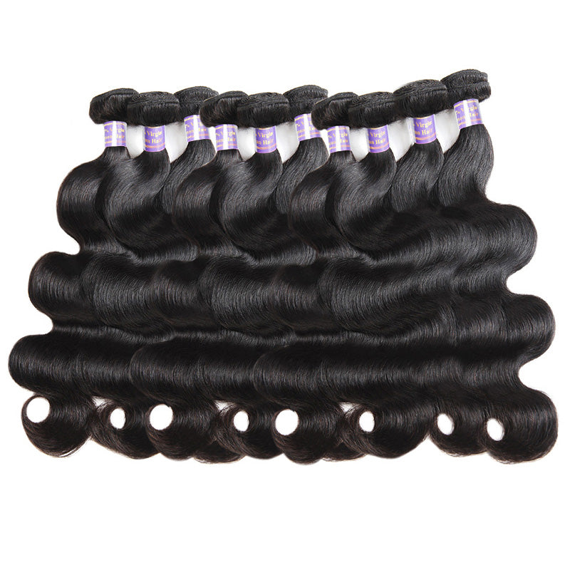 Wholesale 10 Bundles 8A Body Wave Virgin Human Hair - AlloveHair