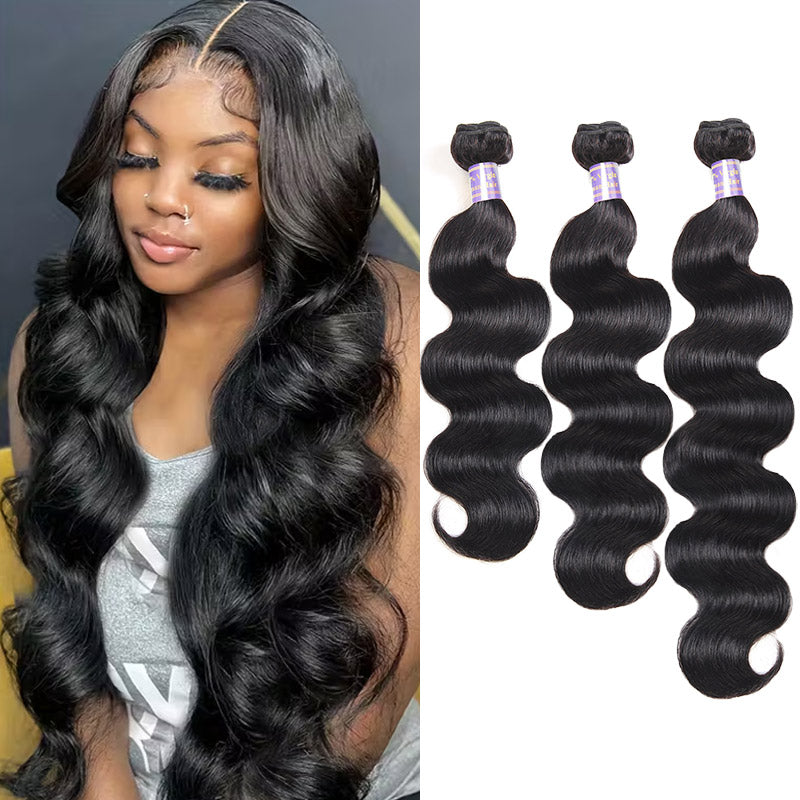 Body Wave 3 Bundles Human Hair Extensions Allovehair - AlloveHair