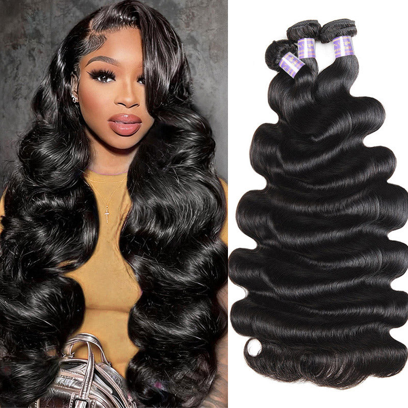 30 Inch Human Hair Bundles 15A Premium Brazilian Body Wave Virgin Human Hair 3 Bundles - AlloveHair