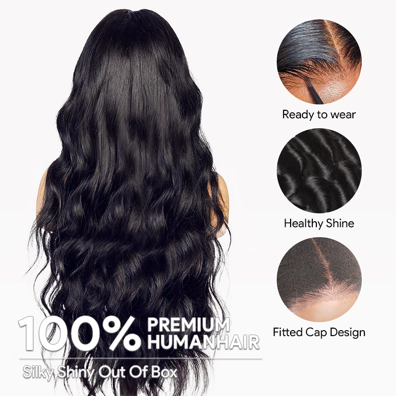 30 32 40 Inch Body Wave 5x5 13x4 HD Lace Front Wigs Human Hair Pre Plucked Pre Bleached Knots Glueless Wigs