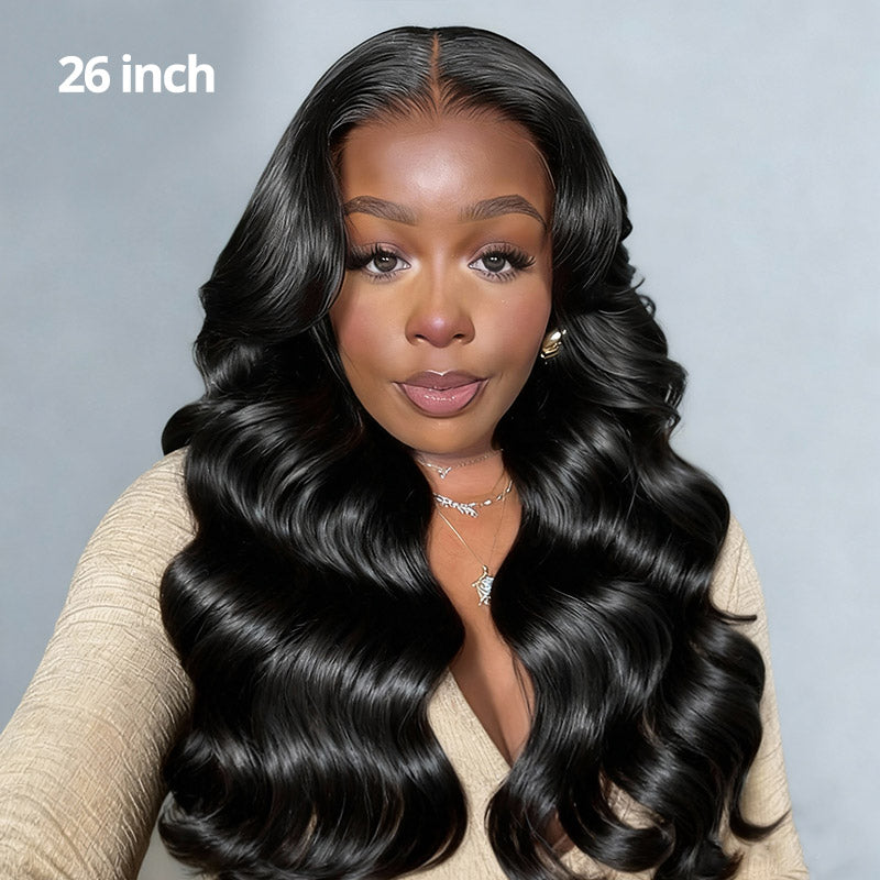 30 Inch Buss Down Wig Body Wave 5x5 Closure Wigs Human Hair 200% Density Real Glueless Wigs