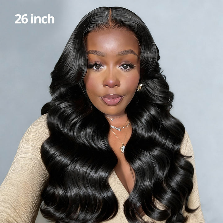 30 Inch Buss Down Wig Body Wave 5x5 Closure Wigs Human Hair 200% Density Real Glueless Wigs