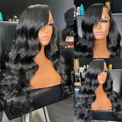 Body Wave 13*4 Lace Front Glueless Undetectable Long Wig 100% Human Hair