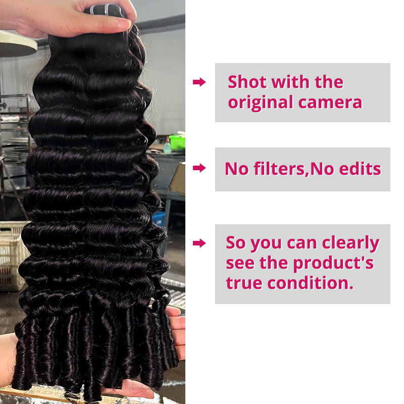 Burmese Loose Deep Wave Virgin Human Hair Bundles 100% Unprocessed Raw Human Hair Extensions Full and Thick
