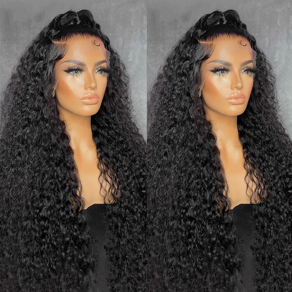 13*4 Water Wave Lace Front Wig Undetectable Lace Wig Glueless Human Hair
