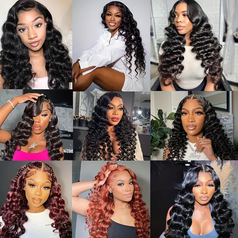 Allove Hair Brazilian Virgin Hair Loose Wave 3 Bundles Human Hair Weaves