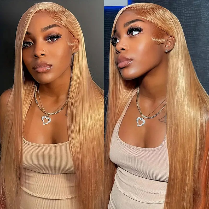 Allove #27 Honey Blonde 13x4 Straight Hair HD Lace Frontal Wig - AlloveHair