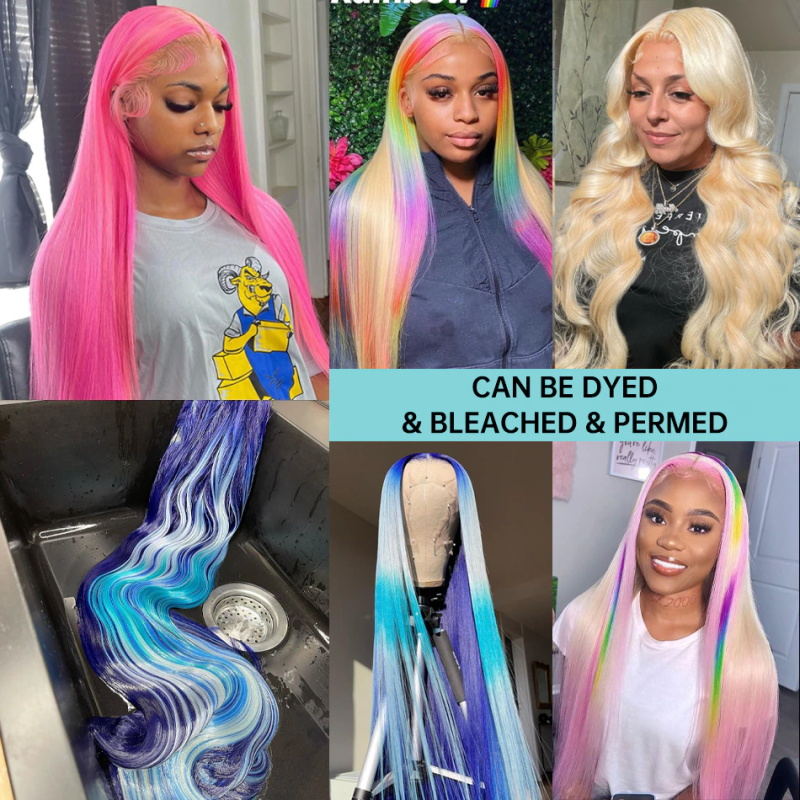 Easy Go Glueless Blonde #613 Straight Hair Pre Cut 13x4x1 Lace Front Wigs