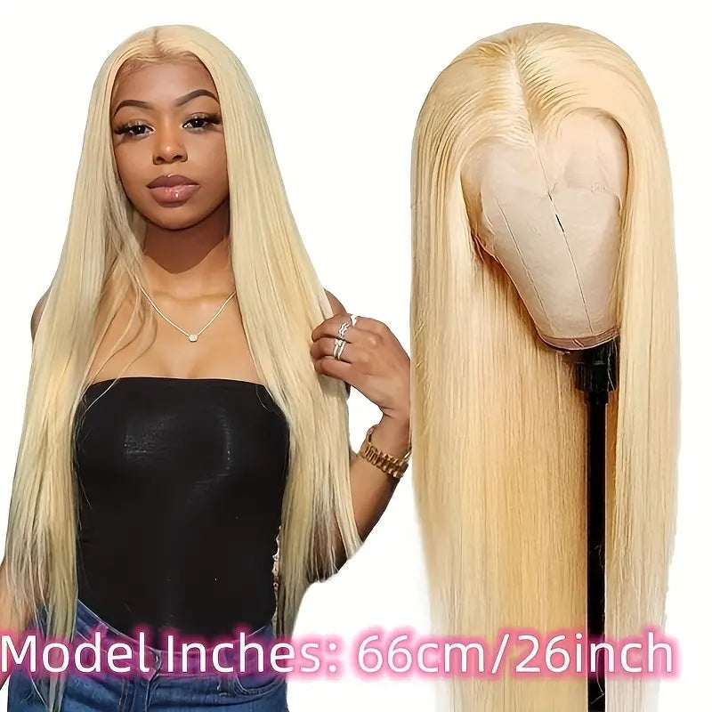Overnight Shipping Flash Sale 613 Color Straight Hair Transparent 13*4*1 Lace Part Wig