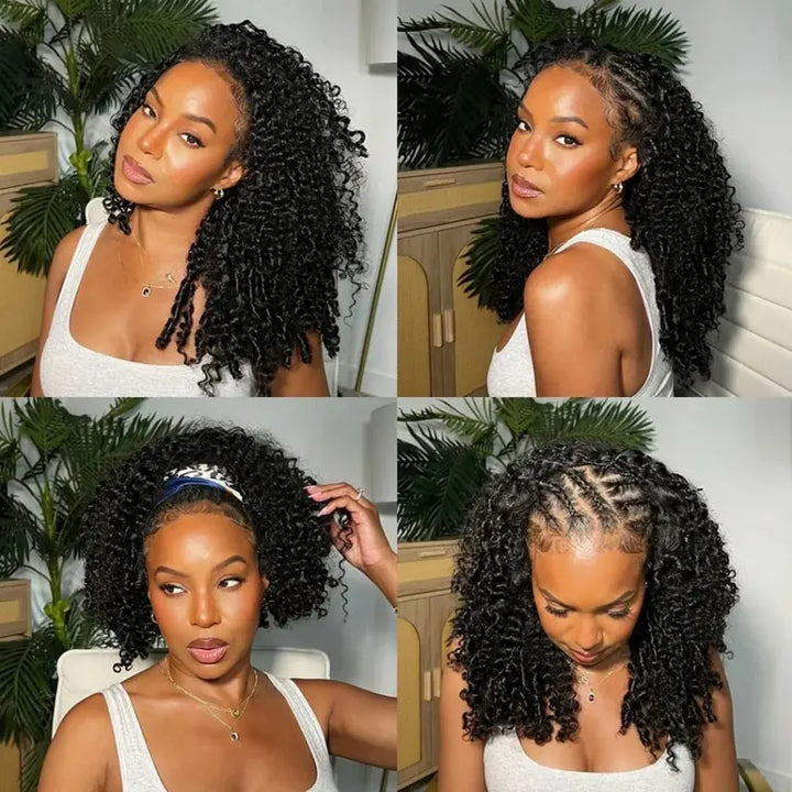 Burmese Curly Crochet Human Hair For Mircale Knots 50G/Bundle Feather Human Hair For Boho Braids - AlloveHair