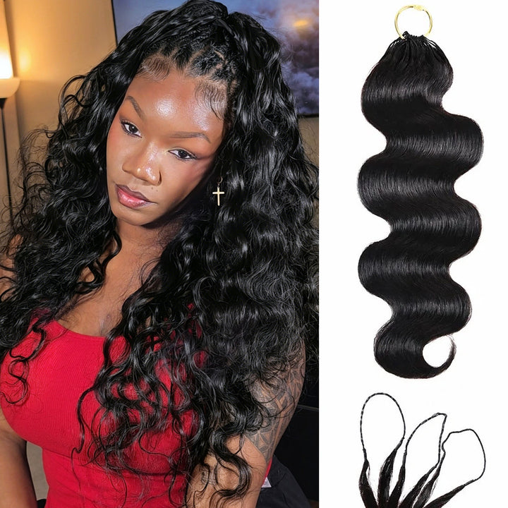 Pre-Separated Human Crochet Hair for Braids 100% Human Hair Body Wave Knotless Crochet Human Hair Extensions