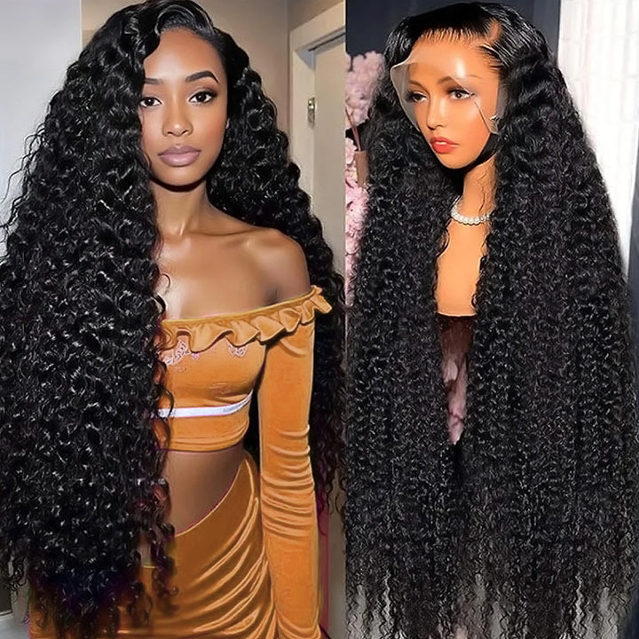 Pre Plucked Ready To Wear Wig | 40 Inch 13x4 HD Lace Front Glueless Wig Deep Curly Human Hair