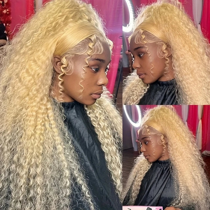 [ Lowest Price - No Code Needed] #613 Blonde 13x4/13x6 Full Lace Front Straight Hair / Body Wave Human Hair Wigs
