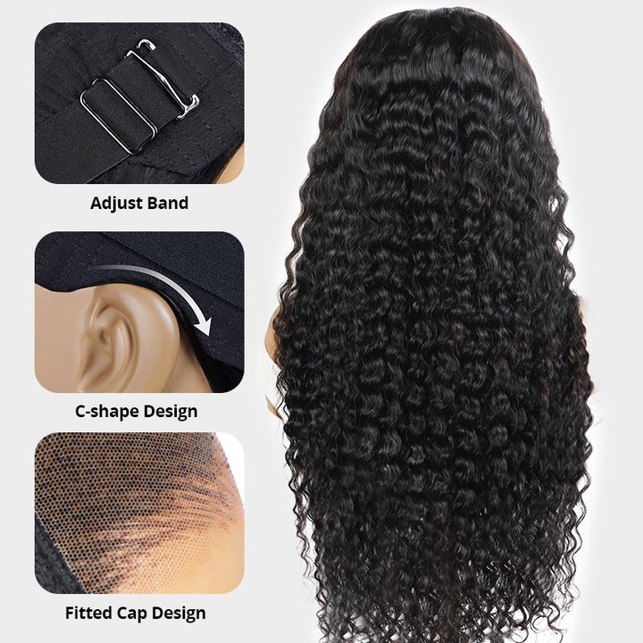 Allove Hair PartingMax Glueless Wig Pre-Bleached Deep Wave 7x6 Wear To Go Lace Wig