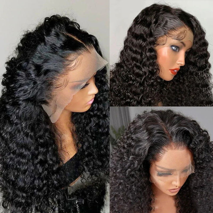 【Big/Small Head Friendly Wig】13x4 Deep Wave Lace Front Wig Curly Human Hair Wigs Ready To Wear Glueless Wig