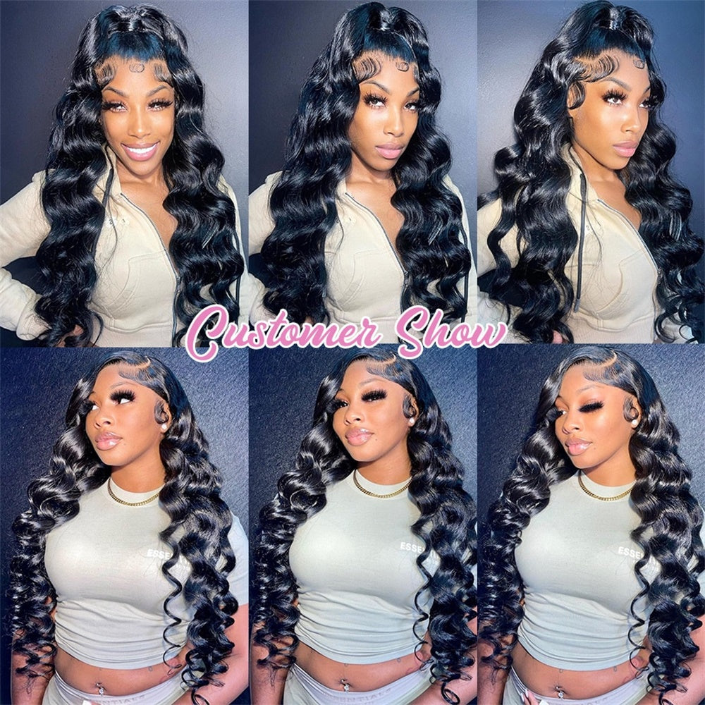 Undetectable 13x4 Loose Deep Wave Lace Frontal Wig with Pre-Plucked Hairline