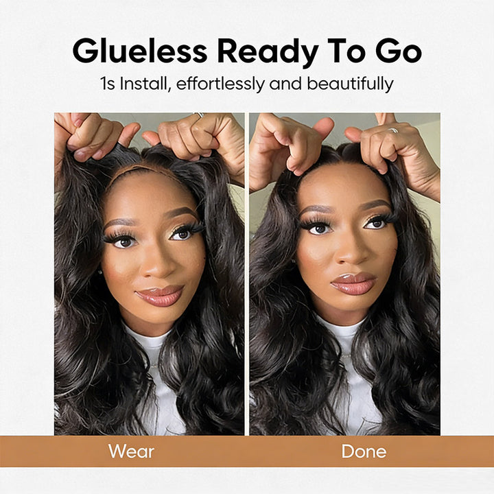 30 Inch Buss Down Wig Body Wave 5x5 Closure Wigs Human Hair 200% Density Real Glueless Wigs