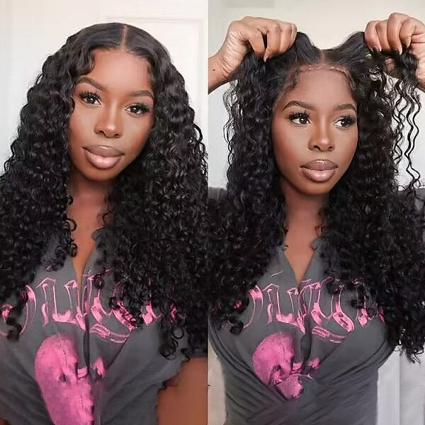 [Mother's Day Sale] 30''= $199.99 Pre Cut & Pre Plucked & Bleached Knots Ready To Wear 13*4 Lace Front Long Wigs 180% Density