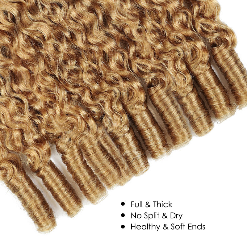 [Ship in 12Hours] Allove Burmese Curly Bundles #27 Color Tangle Free Virgin Hair Weave - AlloveHair
