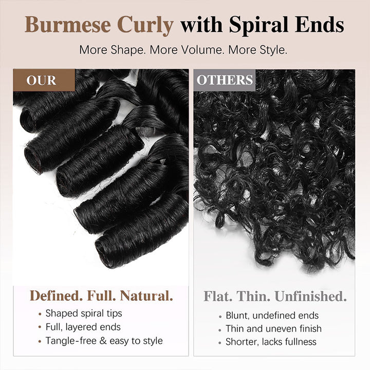 Bulk Hair For Braiding Burmese Curly Human Hair Extensions For Boho Braids 30 Inch Raw Human Hair Bundles No Weft - AlloveHair