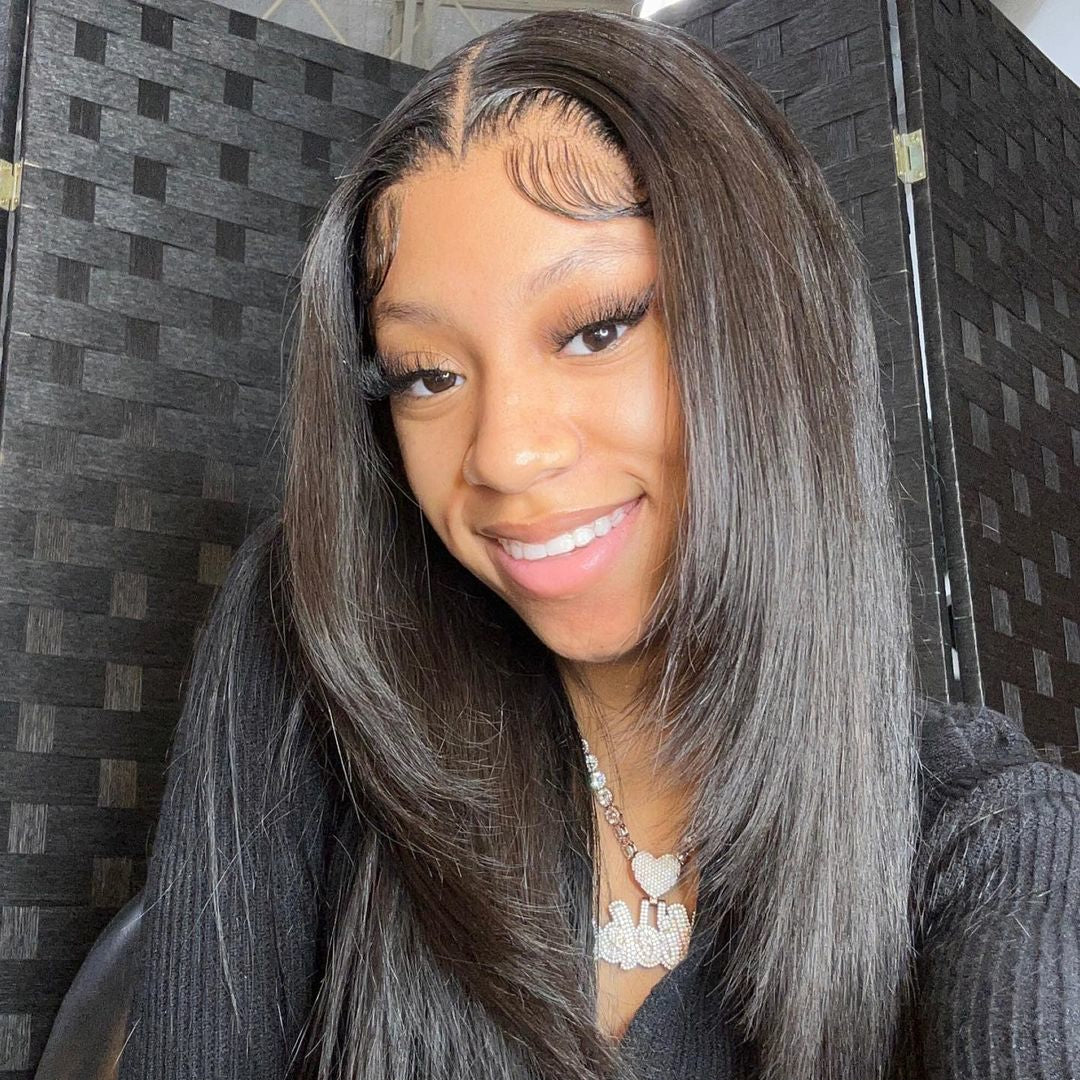 Wear & Go 13x4 Straight Human Hair HD Lace Front Glueless Wigs