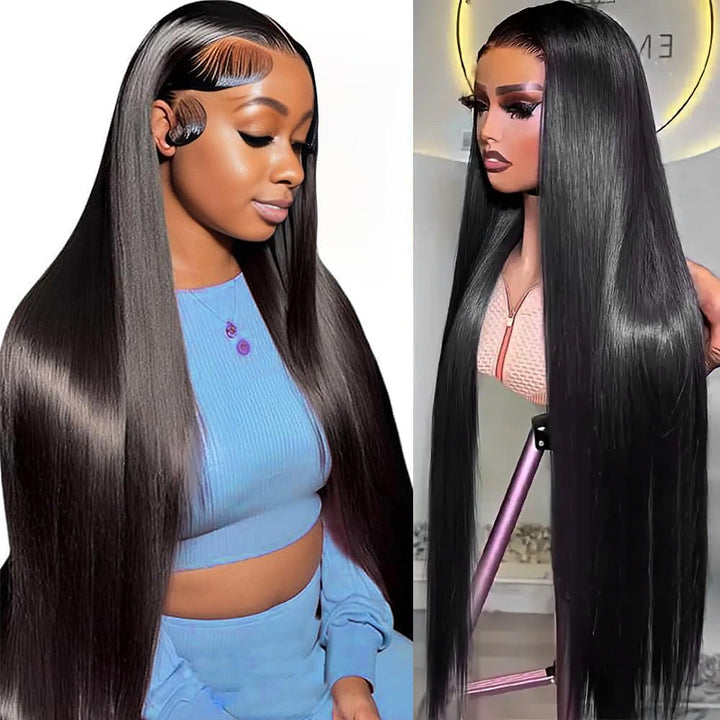 Ultimate 13x4 HD Lace Front Wig | Silky Straight Human Hair | Adjustable Straps | Natural Looking - AlloveHair