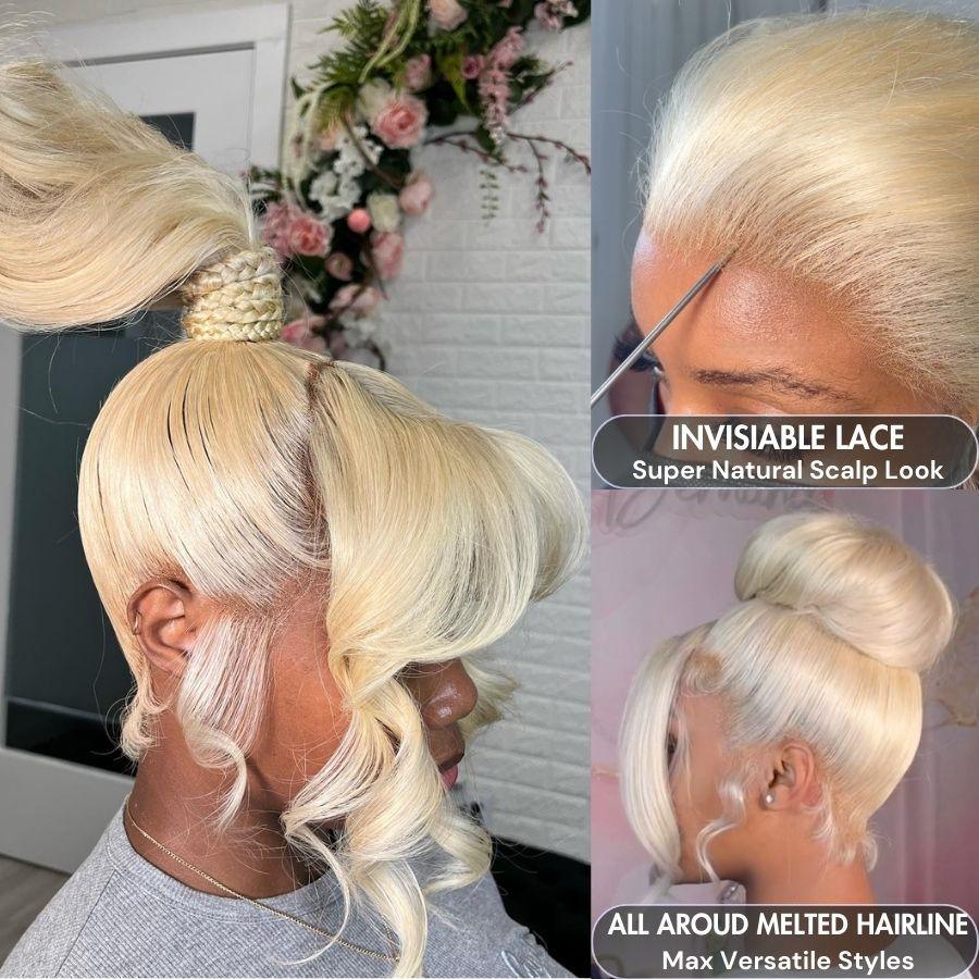613 Blonde Body Wave Full Lace Wig | Glueless Install | 100% Human Hair | HD Undetectable Lace | Pre-Bleached & Pre-Plucked - AlloveHair