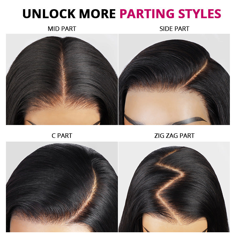 300% Density Long Water Wave 13x4 Lace Front Wig Pre Everything Glueless HD Lace Wigs