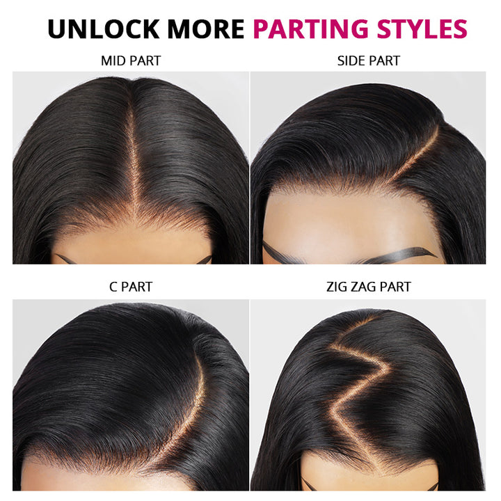 300% Density Long Water Wave 13x4 Lace Front Wig Pre Everything Glueless HD Lace Wigs