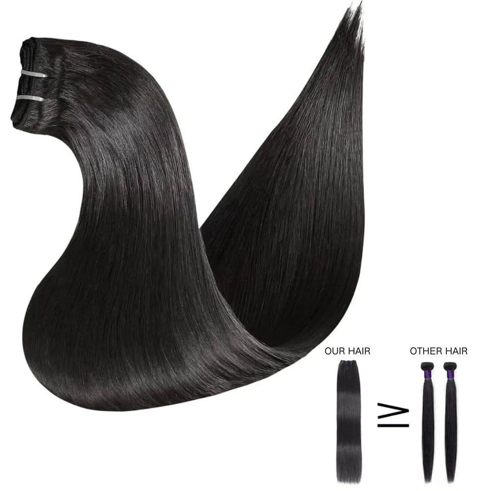 12A Super Soft Silky Straight Hair Bundles Salon Quality Full And Thick Unprocessed Raw Burmese Human Hair Extensions - AlloveHair