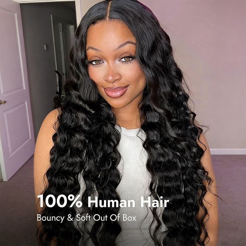32 Inch Long Wigs Loose Deep Wave Virgin Human Hair 200% Density 5x5 HD Lace Front Wigs Ready To Go