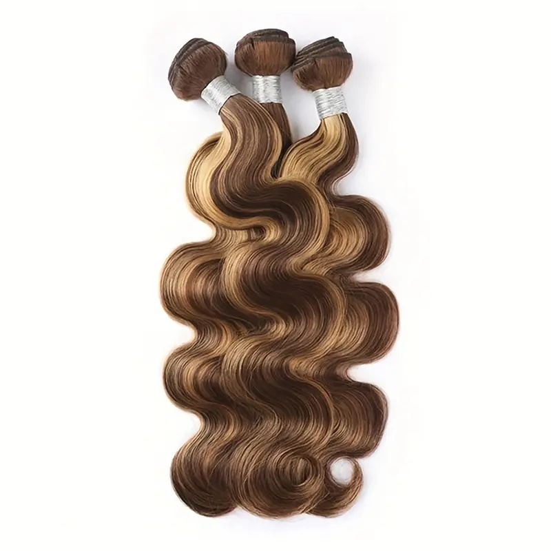 Overnight Shipping Highlight Honey Blonde Color Brazilian 3Bundles Body Wave Human Hair