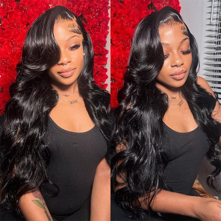 Allove HD Lace Wig 30 inch Body Wave Human Hair Wear and Go Wigs For Women