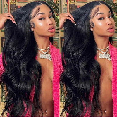 Pre Cut Lace Wig | Put On And Go 4x4 Lace Front Wigs 180% Density Body Wave Human Hair
