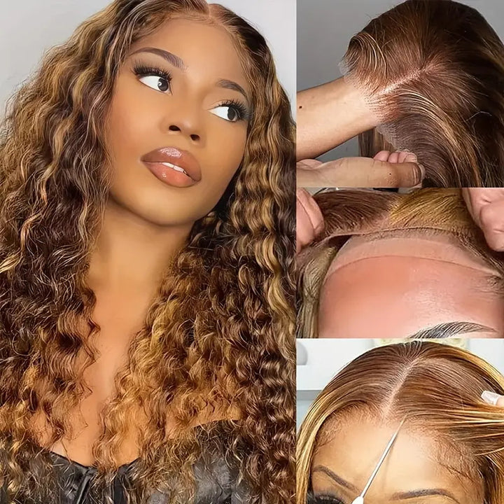 [Mother's Day Sale] 28''= $179.99 Pre Cut & Pre Plucked & Bleached Knots Ready To Wear 13*4 Colored Lace Front Wigs 180% Density