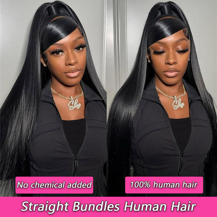 12A Super Soft Silky Straight Hair Bundles Salon Quality Full And Thick Unprocessed Raw Burmese Human Hair Extensions - AlloveHair