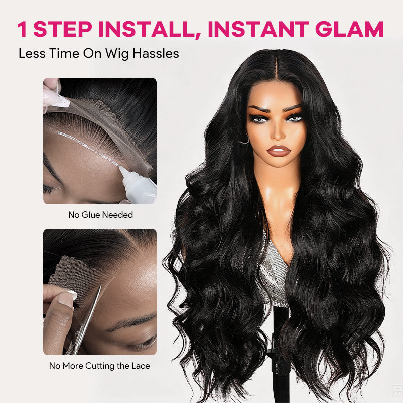 30 32 40 Inch Body Wave 5x5 13x4 HD Lace Front Wigs Human Hair Pre Plucked Pre Bleached Knots Glueless Wigs